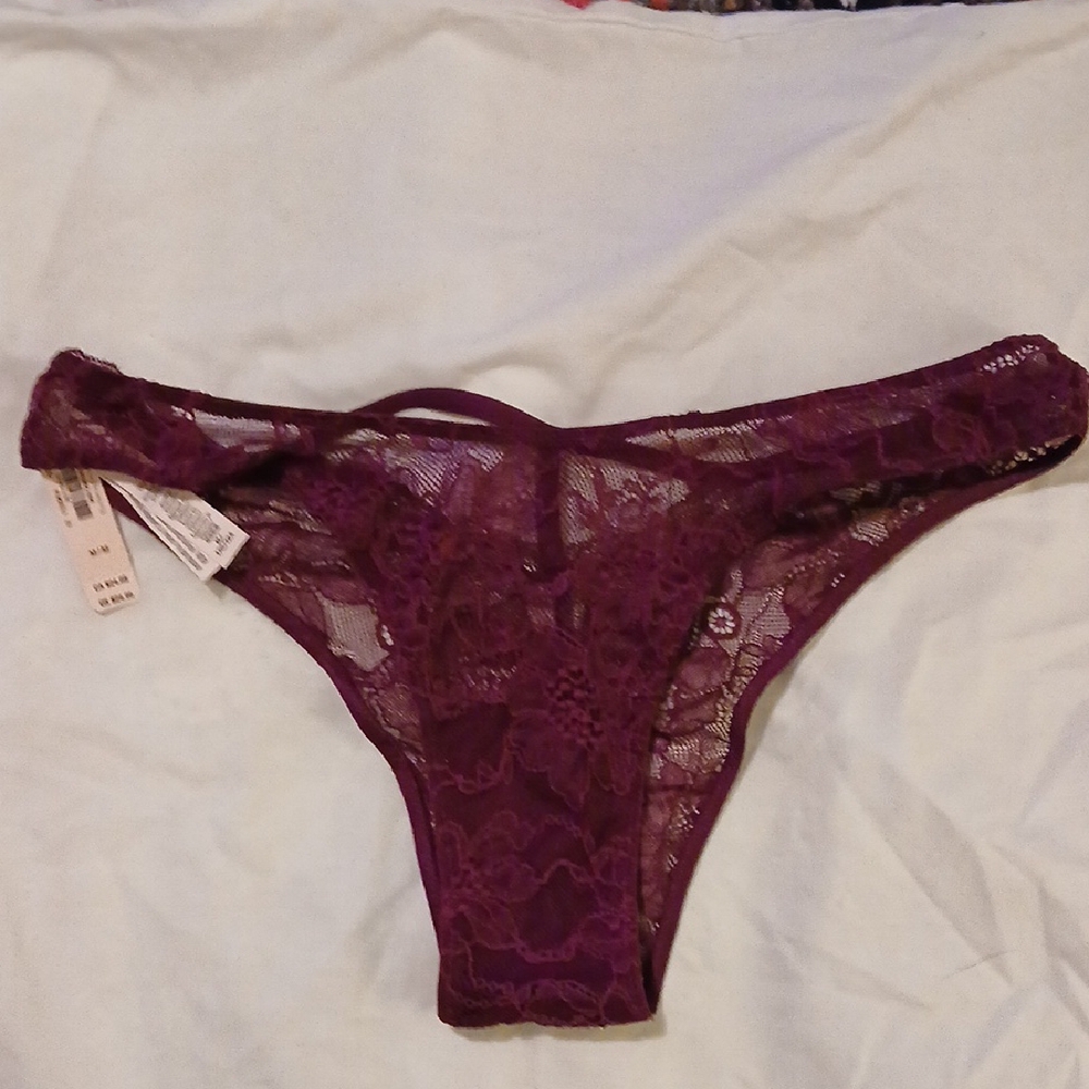 Victoria's Secret Deep Purple Lace Panties